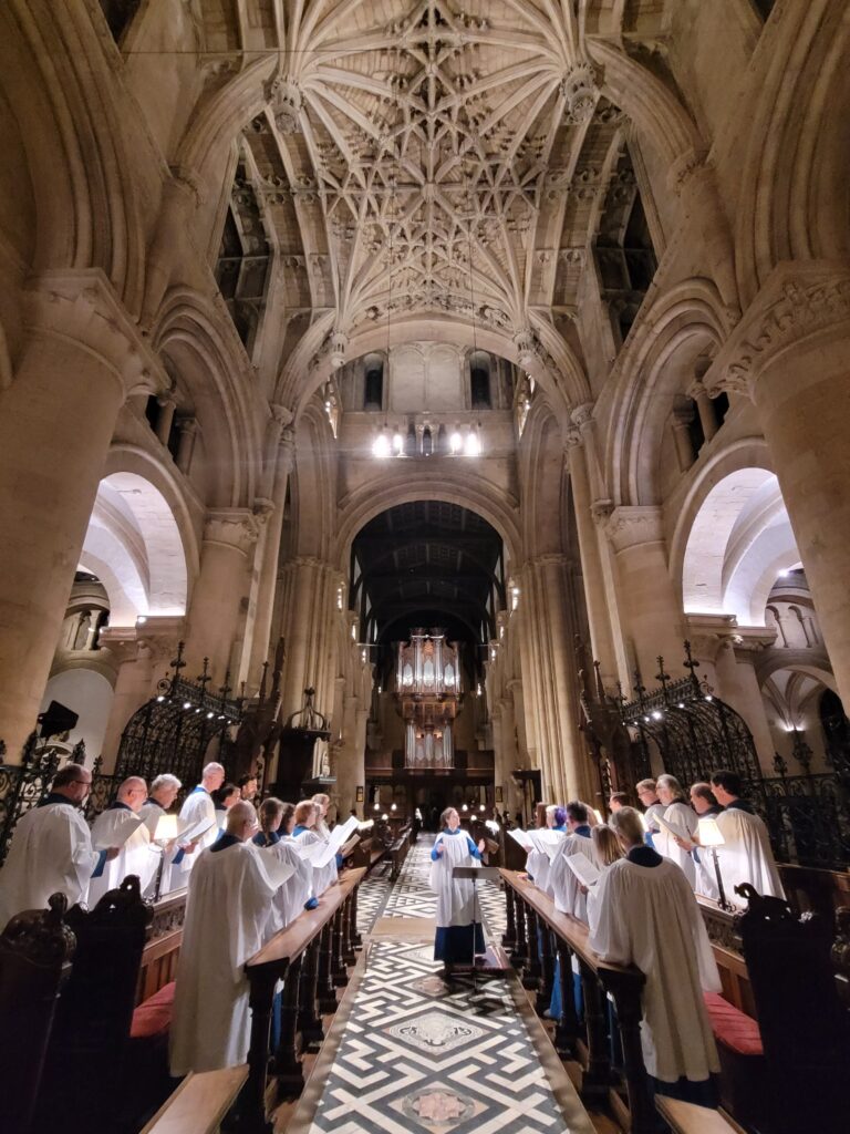 the Cathedral Singers directed by Hilary Punnett, in Christ Church Cathedral, Oxford